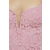 Haljina Bardot boja: ružičasta, midi, uske