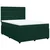 Vidaxl Box spring postelja z vzmetnico temno zelen 140x190 cm žamet