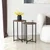 Hanah Home Neta 1 Sto za dnevnu sobu, Braon-Crna