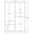 Hanah Home Ormar Rb-156, 120x180x45 cm, Beli