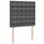 Vidaxl Box spring postelja z vzmetnico temno siva 90x190 cm blago