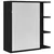 Kupaonski ormar s ogledalom Crni hrast 62,5 x 20,5 x 64 cm