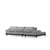 Atelier del Sofa Ugaona garnitura Eti 98x78x170cm Siva