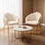 FOGIA oblazinjen stol eleganten GLAMOUR jagnjetina BOUCLE teddy JUMIhome