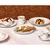 Bela/modra porcelanasta skledica 410 ml Retro – BonBistro