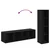 Set TV komoda Zidne 2 pcs Crni hrast 37 x 37 x 142,5 cm