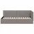 vidaXL Kotna postelja z vzglavjem Taupe 90 x 200 cm blago