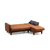 Atelier del Sofa Set Ugaona garnitura i fotelja Polya L Bronzani