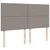 Vidaxl Box spring postelja z vzmetnico taupe 200x200 cm blago