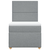 vidaXL Box spring postelja z vzmetnico svetlo siva 90x190 cm blago