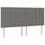 Vidaxl Box spring postelja z vzmetnico temno siva 180x200 cm blago
