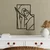 Wallxpert Zidna dekoracija Woman 2 M, 50x38cm, Crna