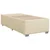 Vidaxl Box spring postelja z vzmetnico krem 90x200 cm blago