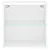 Vidaxl LED nočna omarica 2 kos White Standard Engineered Wood, Glass