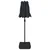 Dvostruki vrtni suncobran s LED svjetlima crni 316 x 145 cm