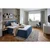 Carryhome BOXSPRING POSTELJA 160 cm  x 200 cm , tekstil modra