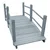 Vrtni most sivi 140 x 60 x 56 cm od masivne jelovine