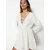 Trendyol Ecru Mini Woven Tied Linen Blend Beach Dress