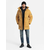 Ombre Mens long insulated jacket with reflective elements - yellow