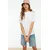 Trendyol Milla Ženska majica TWOAW20TS0096, Bela
