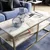 Wallity Klub sto Forteaus 110x47x52cm Zlatno-Beli