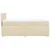 vidaXL Box spring postelja z vzmetnico krem 90x200 cm blago