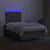 Vidaxl Box spring postelja z vzmetnico LED taupe 120x200 cm blago