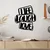 Wallity Zidna dekoracija Life Laugh Love, 40 x 47 cm, Crna