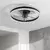 Brilagi - prigušiva LED plafonski ventilator LED/62W/230V O 50 cm crna + daljinski upravljač