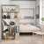 Ormarić za knjige / pregrada boja hrasta 80x24x159 cm drveni