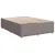 vidaXL Postelja boxspring z vzmetnico Taupe 160 x 200 cm Blago