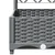 Vrtna sadilica s rešetkom svjetlosiva 80x40x121,5 cm PP