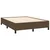Vidaxl Box spring postelja z vzmetnico temno rjava 140x200 cm blago