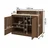 Hanah Home 2799 kuhinjski sto s policama 120 × 100 × 80 cm, atlantski bor