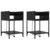 Noćni ormar 2 pcs Crni hrast 40 x 40 x 61 cm Konstruirano drvo