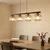 Luster na sajli SALVIA 4xE14/10W/230V braon/zadimljeno braon