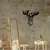 Wallity Zidna dekoracija Deer, 50x49 cm, 1.2mm, Crna