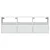 Zidni TV ormarić s LED svjetlima bijeli 130x31x45 cm