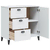 Komoda VIKEN bijela 80 x 40 x 80 cm od konstruiranog drva