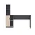 Hanah Home radni sto Viora, 150 cm, antracit / orah