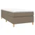 Vidaxl Box spring postelja z vzmetnico taupe 90x190 cm blago