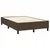 Vidaxl Box spring postelja z vzmetnico temno rjav 120x200 cm blago