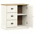 Komoda s ladicama VIGO 78x40x75 cm bijela od masivne borovine