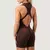 GymBeam Women‘s NEO Zip-Up Jumpsuit Mocha XL