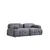 Atelier del Sofa Dvosed Petite 2, 190 x 95 x 75 cm, Sivi