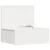vidaXL Stenska nočna omarica s predalom 2 pcs Bela 42 x 32.5 x 40 cm