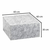 Bruxxi Kavna mizica Monobloc, 60 cm, marmor