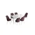 Hanah Home Set Trpezarijski sto i 6 stolica Han, Prljavo roze