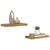 Polica na zidu Zidne 2 pcs Bež 50 x 23 x 4 cm Konstruirano drvo