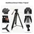 K&F VA3+BV10 Aluminum Alloy Professional Fluid Head Video Tripod – Black